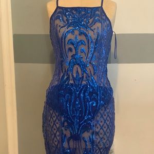 Sequence sheer dress